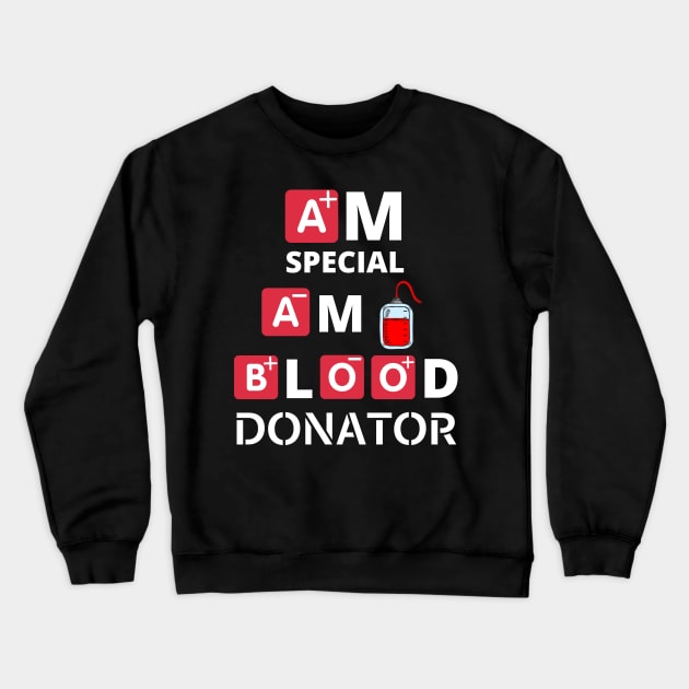 Blood donation motivation biolife medication red Crewneck Sweatshirt by Hohohaxi